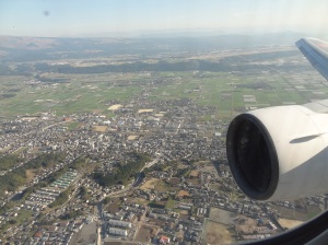 熊本空港　大津上空